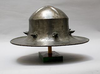 Iron Helmet in Medieval Style