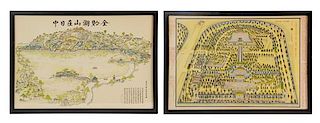 * Two Chinese Maps Each 20 1/2 x 30 1/2 inches.
