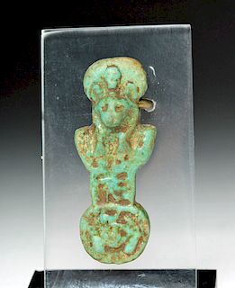 Published Egyptian Faience Amulet of Menat, ex-Ede
