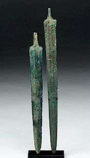 Lot of 2 Luristan Bronze Swords