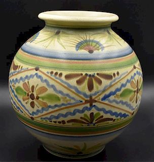 Signed Weller pottery vase