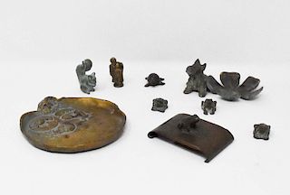 9 Bronze McClelland Barclay Pieces