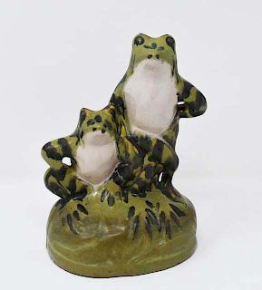 Pottery frog
