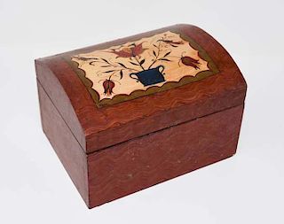 Decorated wooden box by Tom King