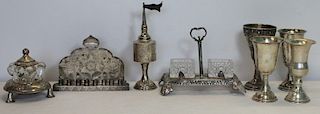JUDAICA. Assorted Grouping of .925 & .800 Silver.
