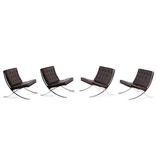 Four 'Barcelona' easy chairs, 1929