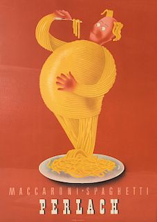 Maccaroni Perlach' poster, c. 1945/46
