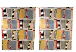 Two 'Blolin' curtains, 1950s