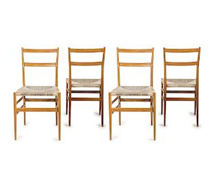 Four 'Leggera' chairs, 1949/50