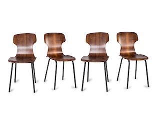Eight side chairs, c. 1958