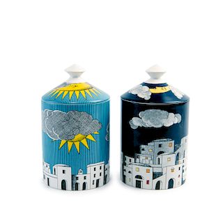 Two jars, 'La notte di Capri' and 'Il sole di Capri', 2010s