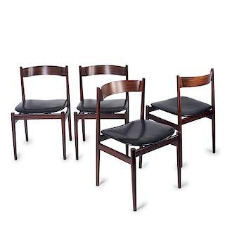 Four '107' chairs, 1960