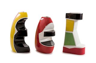 Three 'Yellow', 'Black' and 'Red' vases, 2006 