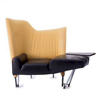 Torso' lounge chair with ottoman, 1982