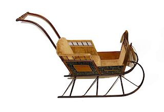 1800's Painted Childs Sled