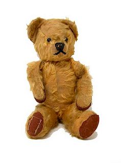 Early 14" Mohair Jointed Teddy Bear