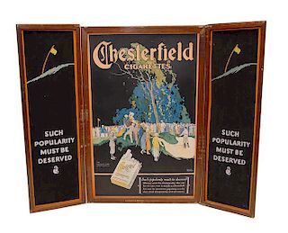 Rare Chesterfield Cigarettes National Open Golf Sign
