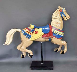 Early Paper Mache Carousel Horse