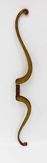 Early 38" IOOF Gold Painted Ceremonial Bow