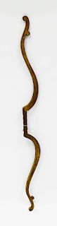 Early 60" IOOF Gold Painted Ceremonial Bow