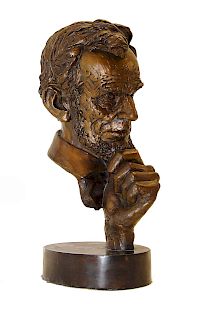 Tom Clark Bronze Abraham Lincoln In Thought