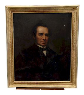 19th Century Oil on Canvas Portrait of a Gentleman