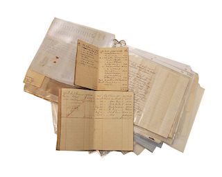 1850's Documents from Ohio Missouri Kentucky Iowa