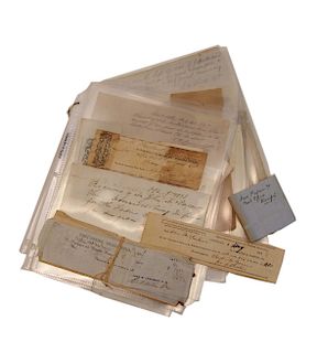 1830's Various Receipts for News Paper, Post Office and Magazines