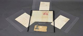 4 Civil War Letters Including Battle of Shiloh
