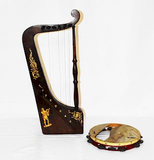 IOOF Music Box Harp and Tambourine