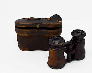 Civil War Era Binoculars with Case