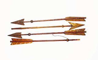 IOOF 4 Wooden Painted Arrows