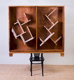MARTINO GAMPER (b. 1971): CHAIR WITH SHELVES