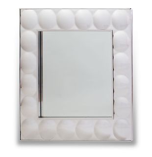 LUCITE AND METAL MIRROR
