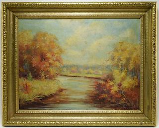 Raymond Hammell Autumn Landscape Painting