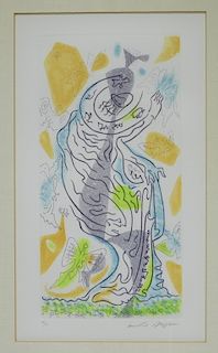 Andre Masson Charming Butterflies Etching Aquatint