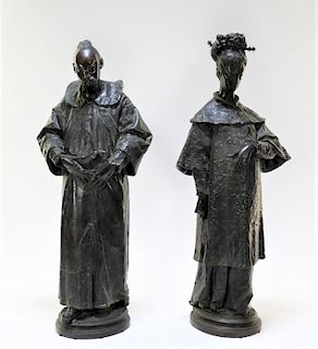 PR Ugolino Panichi Japonisme Bronze Sculpture