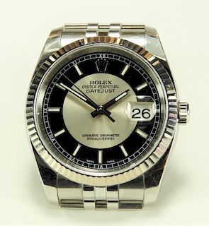 Men's Rolex Oyster Perpetual Datejust SS Watch