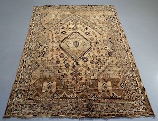 Oriental Persian Ghashghaei Camel Hair Carpet Rug