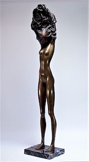 Bruno Bruni La Divina Bronze Sculpture of Nude