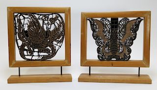 PR Balinese Butterfly Dragon Mounted Fabric Stamps