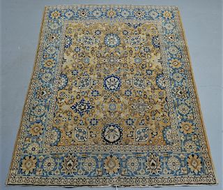 Oriental Persian Tabriz Maize Wool Carpet Rug