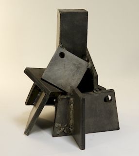Arthur Kern MCM House of Cards Steel Sculpture