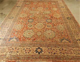 C.1880 Persian Sultanabad Room Size Carpet Rug
