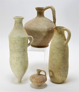 4 Ancient Cypriot Earthenware Vessels