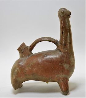 Peruvian Vicus Culture Figural Beast Pot