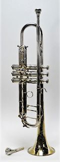 Buescher Aristocrat Silver Plated Brass Trumpet