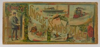 C.1893 McLoughlin Uncle Sam's Mail Board Game