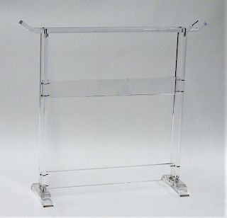 MCM Acrylic Lucite Asiatic Clothing Rack Stand