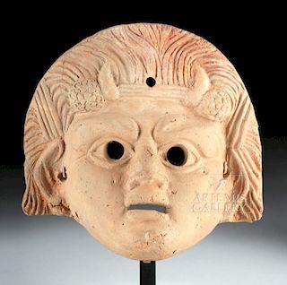 Roman Terracotta Actor's Mask w/ TL